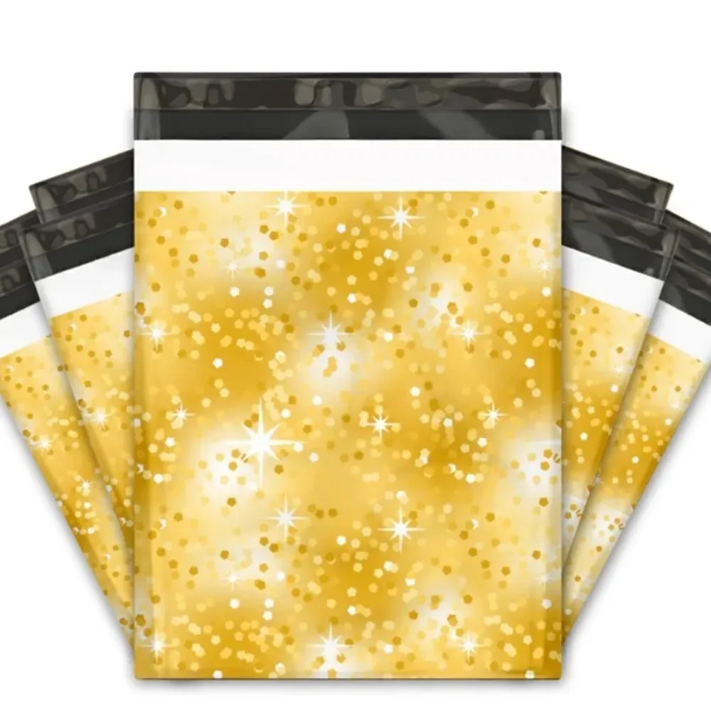 Poly mailers MiX washi tape 10x13 14x17 35 pieces 35 stickers